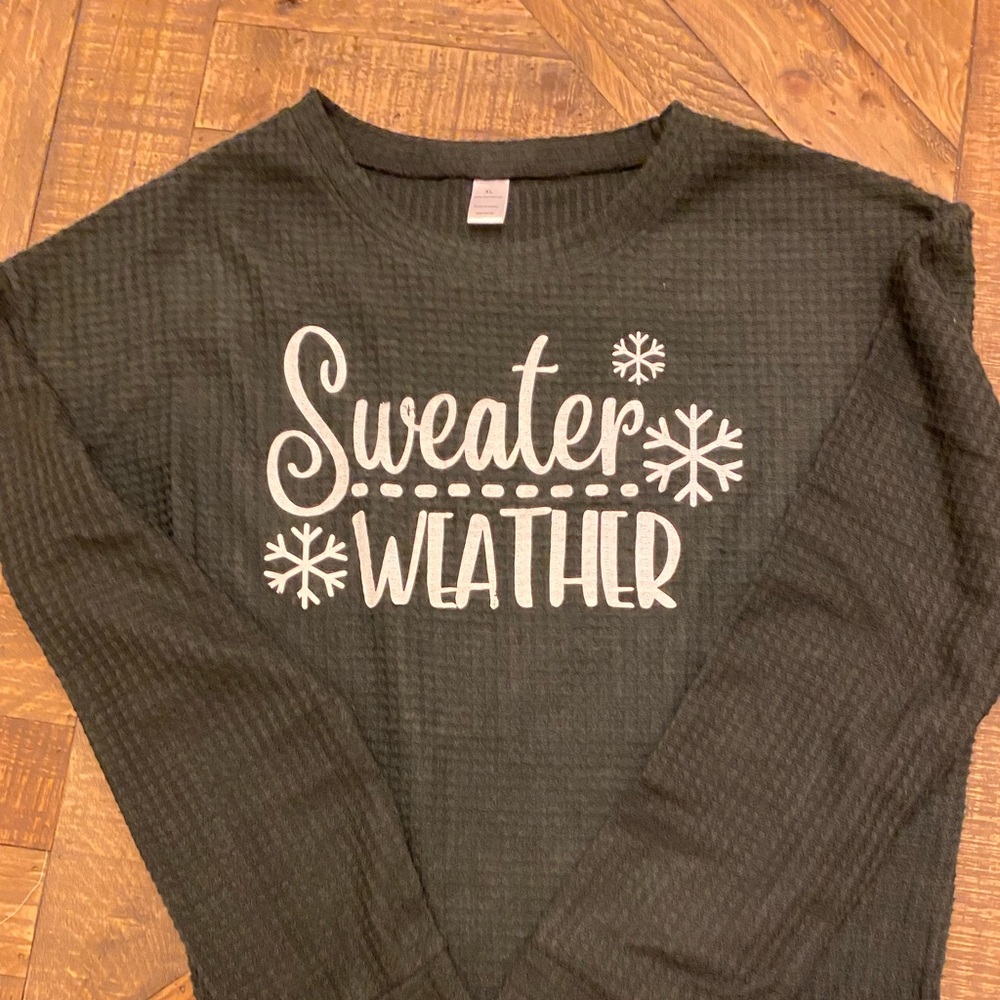 Longsleeve Graphic Waffle Shirt